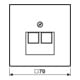 Jung Cache noir pour prise IAE/UAE LS 969-2 UA