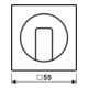 Jung Cache pour interrupteur rotatif A 1541 WW