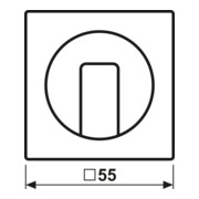Jung Cache pour interrupteur rotatif A 1541 WW-4