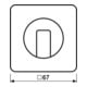 Jung Cache pour interrupteur rotatif CD 1541