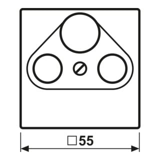 Jung Cache prise SAT-TV A 561 BFPLSAT noir
