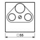 Jung Cache prise SAT-TV anthracite mat A 561 BF PL SAT ANM