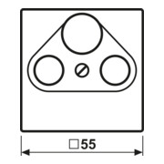 Jung Cache prise SAT-TV anthracite mat A 561 BF PL SAT ANM-3