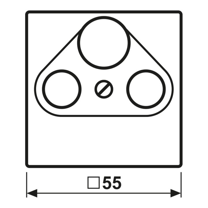Jung Cache prise SAT-TV anthracite mat A 561 BF PL SAT ANM