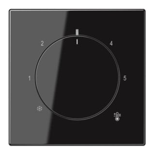 Jung Cache thermostat LS1749BFSW noir brillant