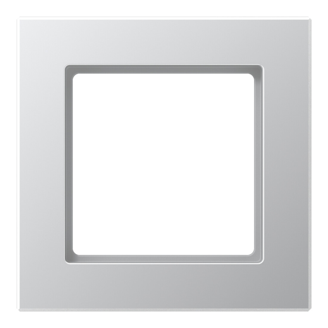 Jung Cadre 1-fach alu niveau/vertical AC 581 AL