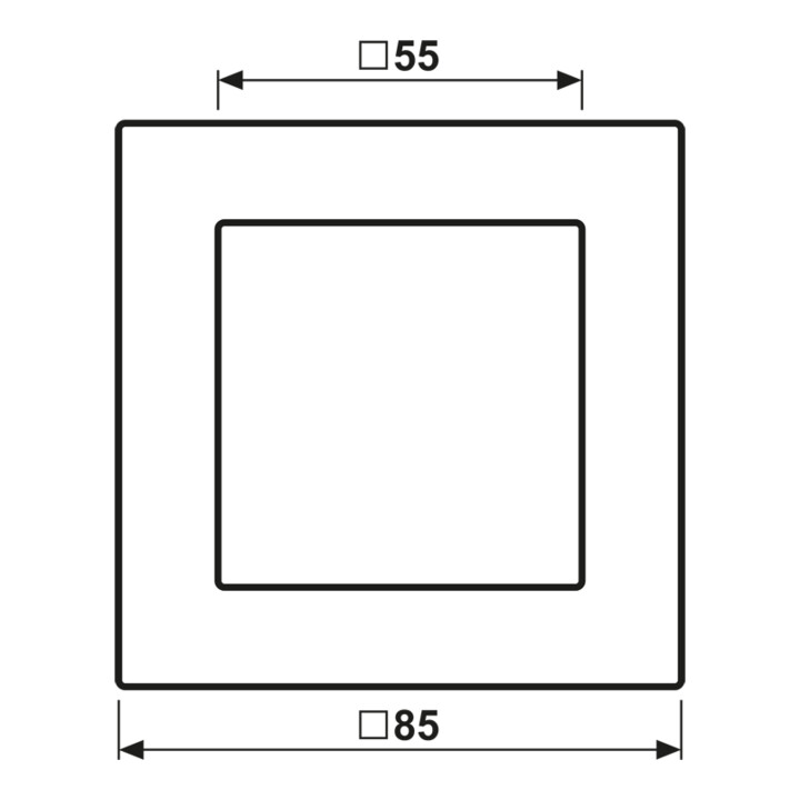 Jung Cadre 1-fach niveau/vertical A 5581 BF WW