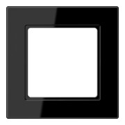 Jung Cadre 1-fach noir horizontal/vertical AC 581-1