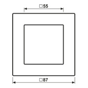Jung Cadre 1 poste anthracite mat AC 581 BF ANM-3