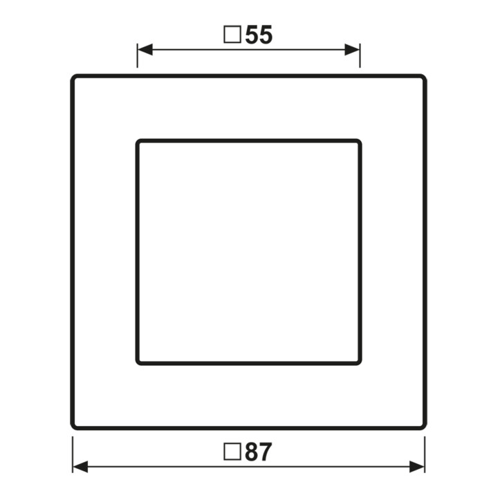 Jung Cadre 1 poste anthracite mat AC 581 BF ANM