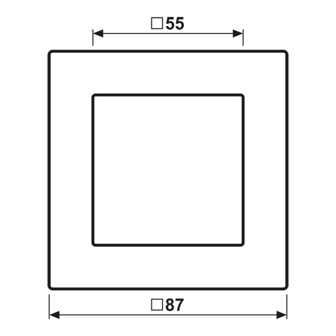 Jung Cadre 1 poste anthracite mat AC 581 BF ANM