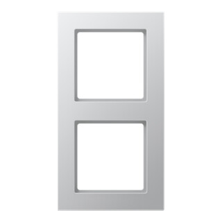 Jung Cadre 2 fois alu niveau/vertical AC 582 AL