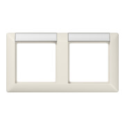 Jung Cadre 2 fois blanc horizontal AS 5820 NA-1