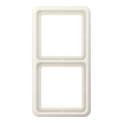 Jung Cadre 2 fois blanc niveau/vertical CD 582 W-1