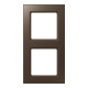 Jung Cadre 2 fois moka niveau/vertical AC 582 MO