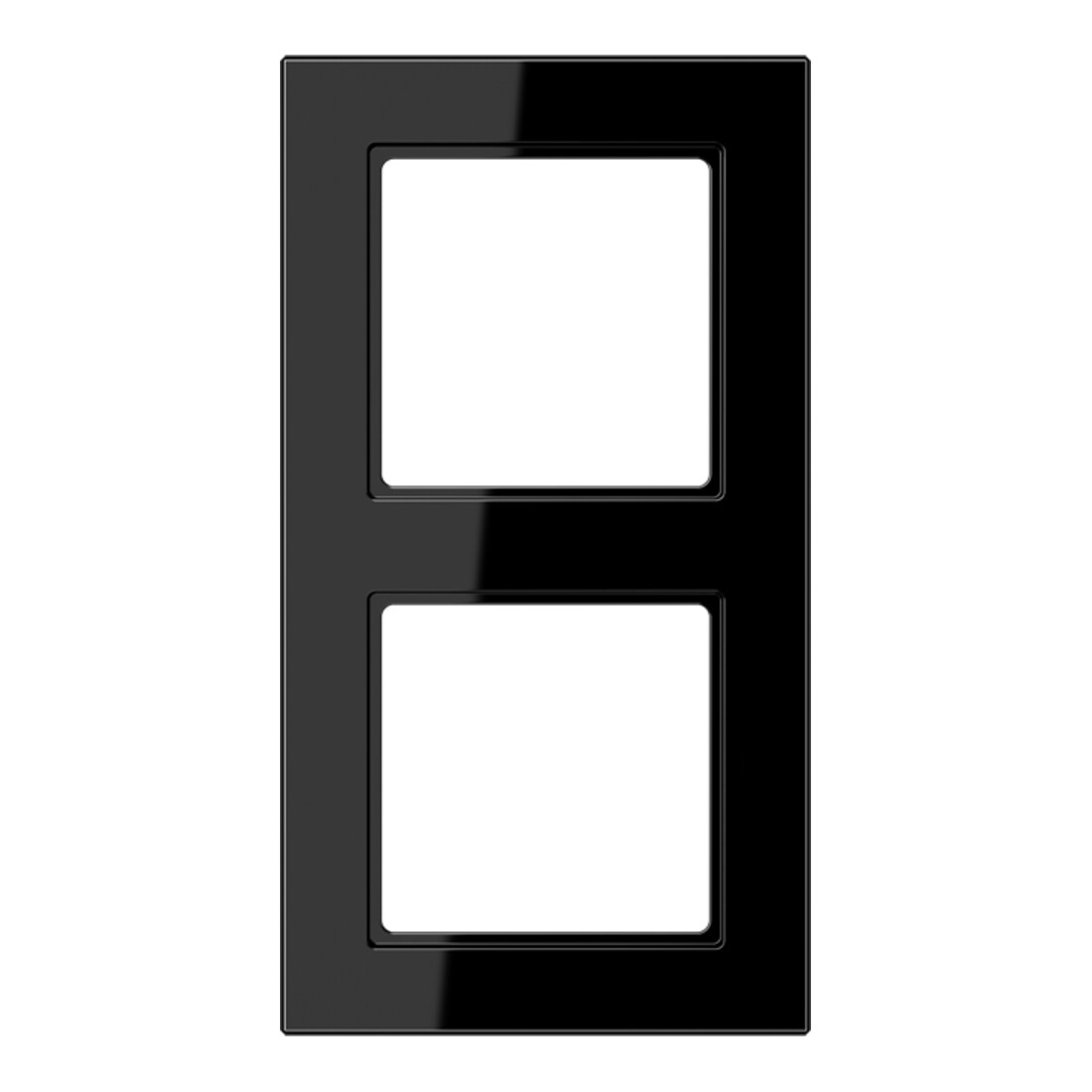 Jung Cadre 2 fois noir niveau/vertical AC 582
