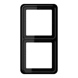 Jung Cadre 2 fois noir niveau/vertical CD 582