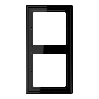Jung Cadre 2 fois noir niveau/vertical LS 982