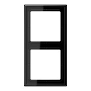 Jung Cadre 2 fois noir niveau/vertical LS 982-1