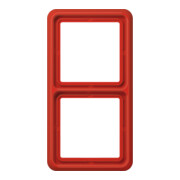 Jung Cadre 2 fois rouge brisé, niveau/vertical CD 582 WU RT-1