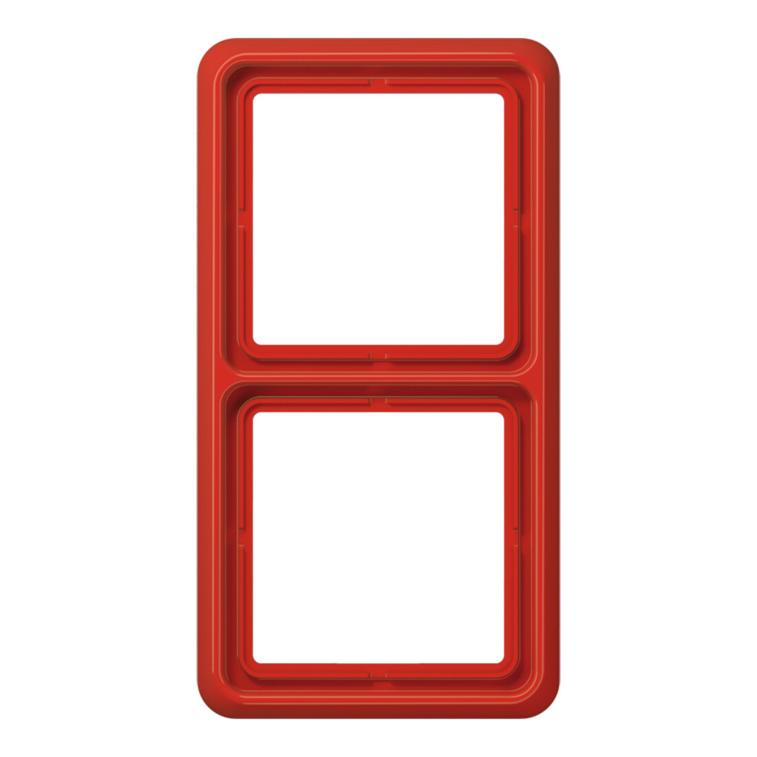 Jung Cadre 2 fois rouge brisé, niveau/vertical CD 582 WU RT