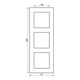 Jung Cadre 3 fois anthracite mat AC 583 BF ANM
