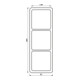 Jung Cadre 3 fois blanc niveau/vertical CD 583 W