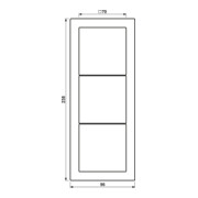 Jung Cadre 3 fois niveau/vertical LSD 983 WW-3