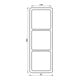 Jung Cadre 3 fois vert niveau/vertical CD 583