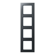 Jung Cadre 4 fois anthracite mat AC 584 BF ANM-1