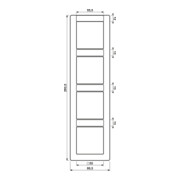Jung Cadre 4 fois aws vertical AS 584 NA WW-3