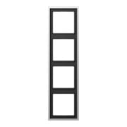 Jung Cadre 4 voies alu niveau/vertical AL 2984-1