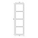 Jung Cadre 4 voies aws niveau/vertical CD 584 WW