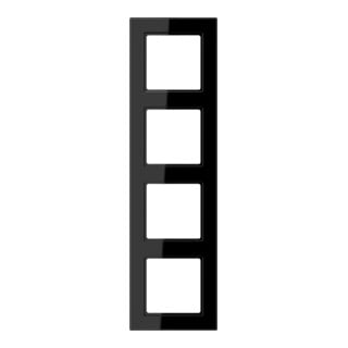 Jung Cadre 4 voies noir horizontal/vertical AC 584