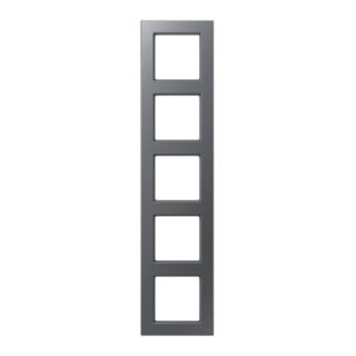 Jung Cadre 5 fois incassable anthracite combiné horizontal et vertical