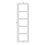 Jung Cadre 5 fois ws niveau/vertical CD 585 W-3