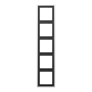 Jung Cadre 5 positions alu niveau/vertical AL 2985