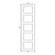 Jung Cadre 5 positions aws niveau/vertical AC 585 WW