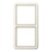 Jung Cadre double blanc niveau/vertical CD 582 WU W-1