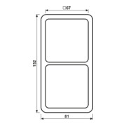 Jung Cadre double niveau horizontal/vertical CD 582-3