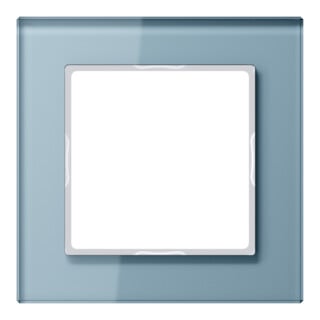Jung Cadre en verre 1-facette bl/gr niveau/vertical AC 581 GL BLGR