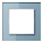 Jung Cadre en verre 1-facette bl/gr niveau/vertical AC 581 GL BLGR-1