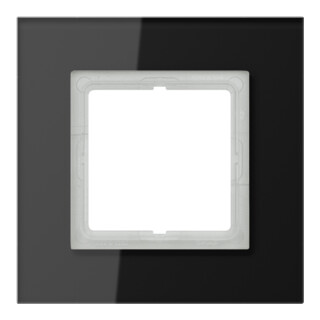 Jung Cadre en verre 1-facette noir horizontal/vertical LSP 981 GL