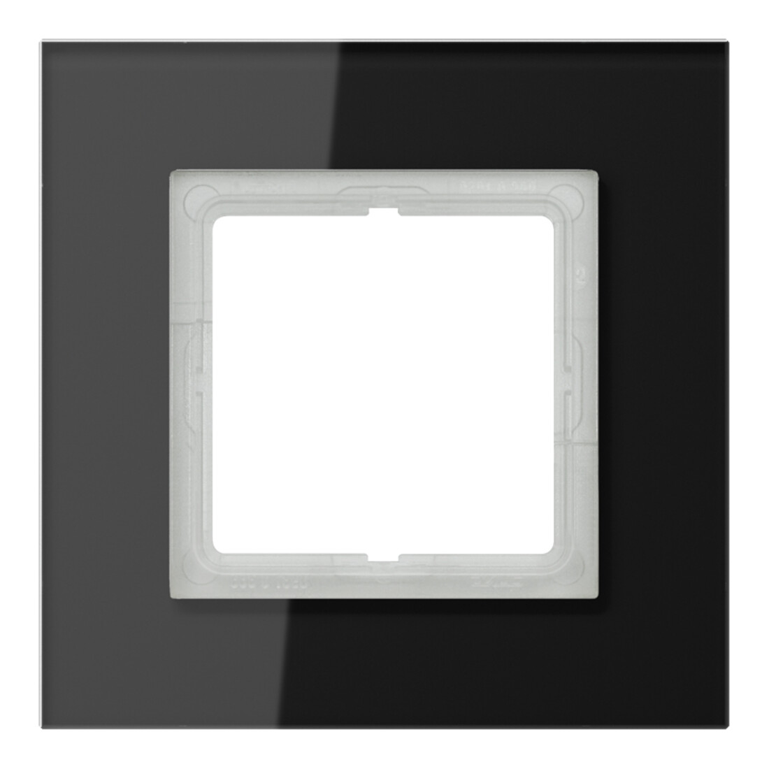 Jung Cadre en verre 1-facette noir horizontal/vertical LSP 981 GL