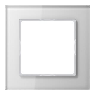 Jung Cadre en verre 1 voie aws niveau/vertical AC 581 GL WW