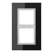 Jung Cadre en verre 2 fois noir horizontal/vertical LSP 982 GL-1