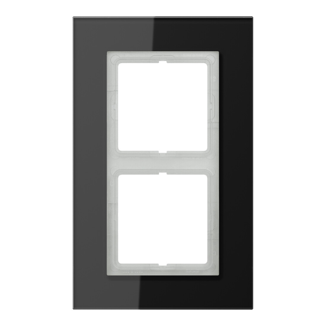 Jung Cadre en verre 2 fois noir horizontal/vertical LSP 982 GL
