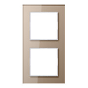 Jung Cadre en verre 2x champ niveau horizontal/vertical AC 582 GL CH-1