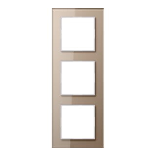 Jung Cadre en verre 3 fois champagne niveau/horizontal AC 583 GL CH