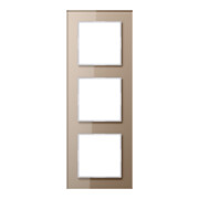 Jung Cadre en verre 3 fois champagne niveau/horizontal AC 583 GL CH-1